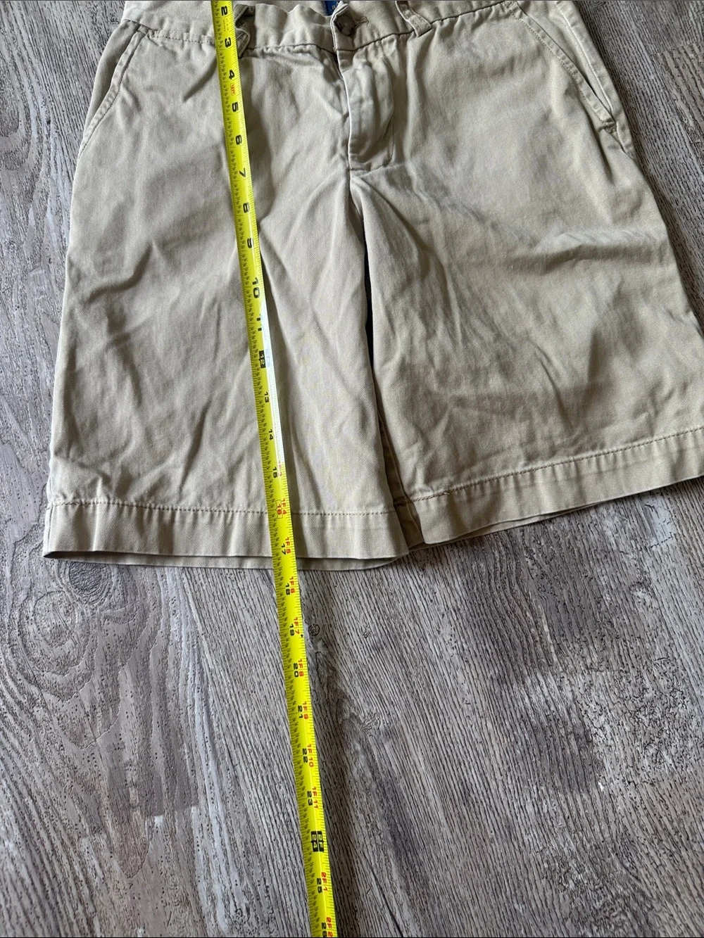 Polo by Ralph Lauren Men’s Tan Flat-Front Cotton Shorts